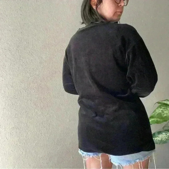 Vintage crewneck velour pullover with sequin bows size small‎ - Picture 14 of 16